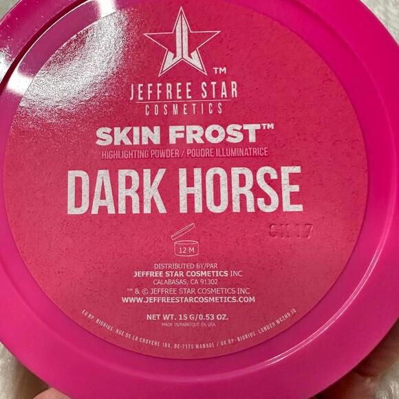 NIB Jeffree Star Skin Frost Highlighter Palette Dark Horse Full Size 15g - Picture 6 of 11